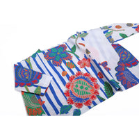 Tia Cibani blouses Tia Cibani Floral Stripe Box Fit Tunic