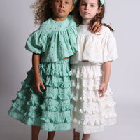 Tia Cibani blouses Tia Cibani Foam Sarah Sweetheart Flared Blouse