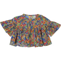 Tia Cibani blouses Tia Cibani Liberty Jardin Maritza Tiered Blouse