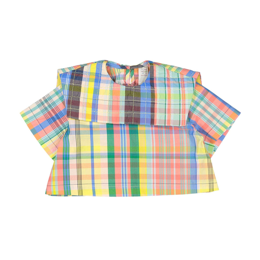 Tia Cibani blouses Tia Cibani Rainbow Tufted Sailor Baby Shirt