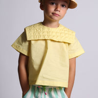 Tia Cibani blouses Tia Cibani Ray Tufted Sailor Shirt