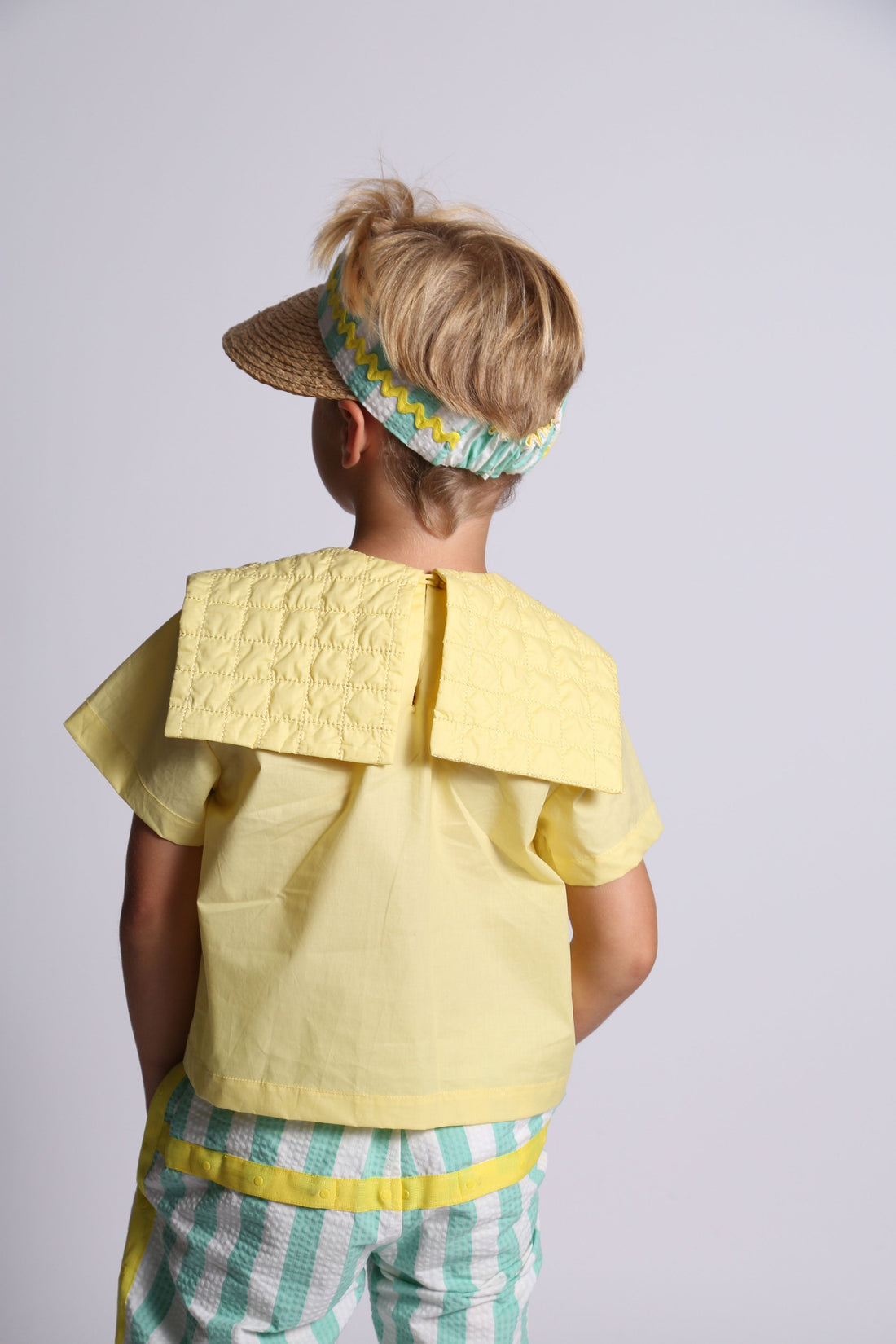 Tia Cibani blouses Tia Cibani Ray Tufted Sailor Shirt
