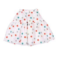 Tia Cibani bottoms Tia Cibani Coral Mix Adelia Flounce Midi Skirt