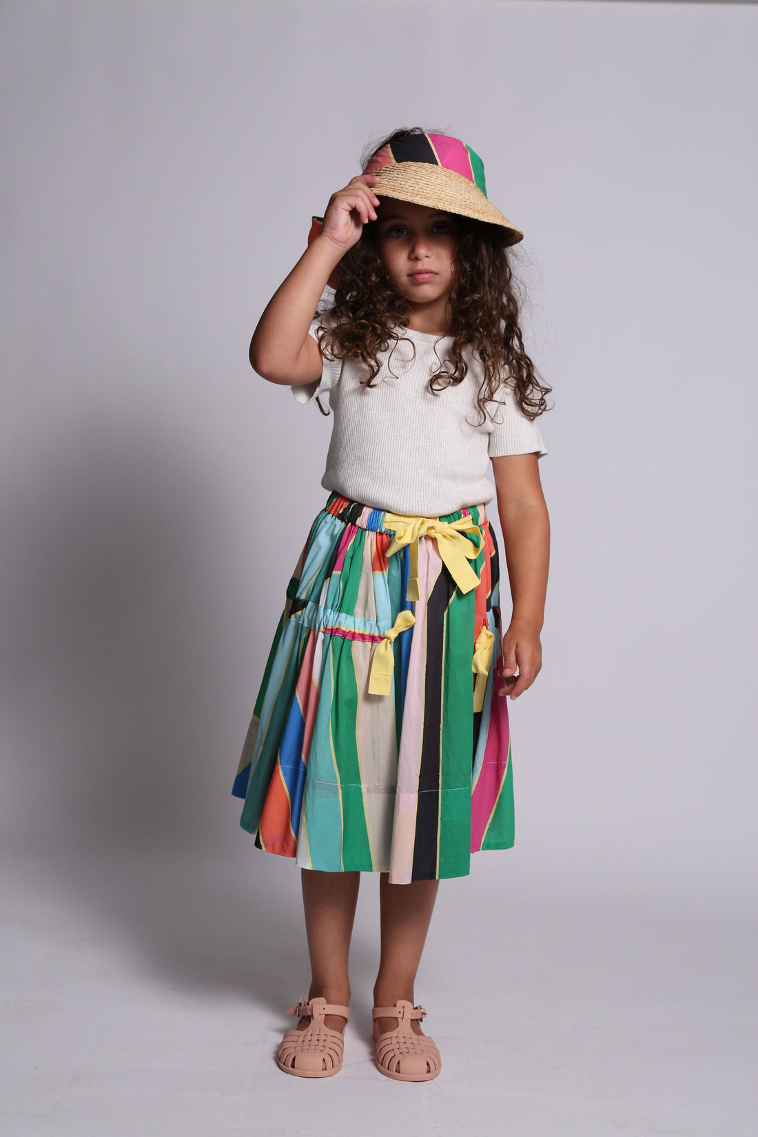 Tia Cibani bottoms Tia Cibani Rainbow Beatrice Bustled Skirt
