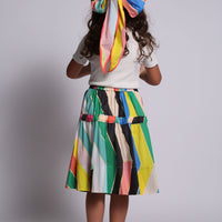 Tia Cibani bottoms Tia Cibani Rainbow Beatrice Bustled Skirt