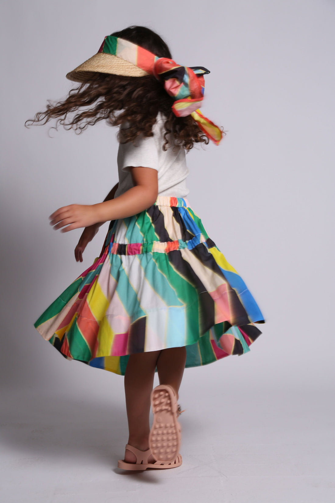 Tia Cibani bottoms Tia Cibani Rainbow Beatrice Bustled Skirt