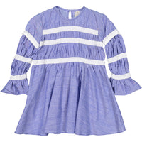Tia Cibani dresses Tia Cibani Azul Multi Snap Farthingale Dress