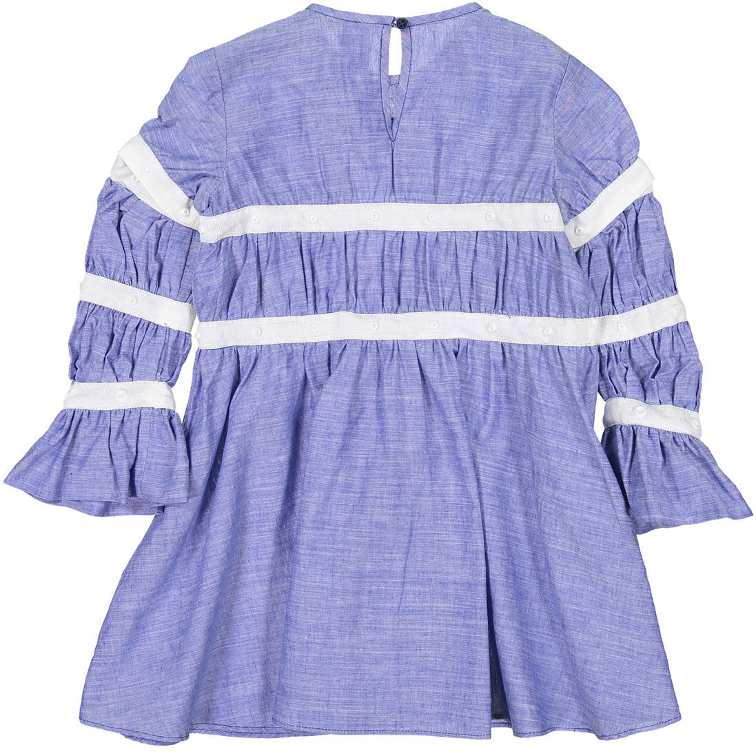 Tia Cibani dresses Tia Cibani Azul Multi Snap Farthingale Dress