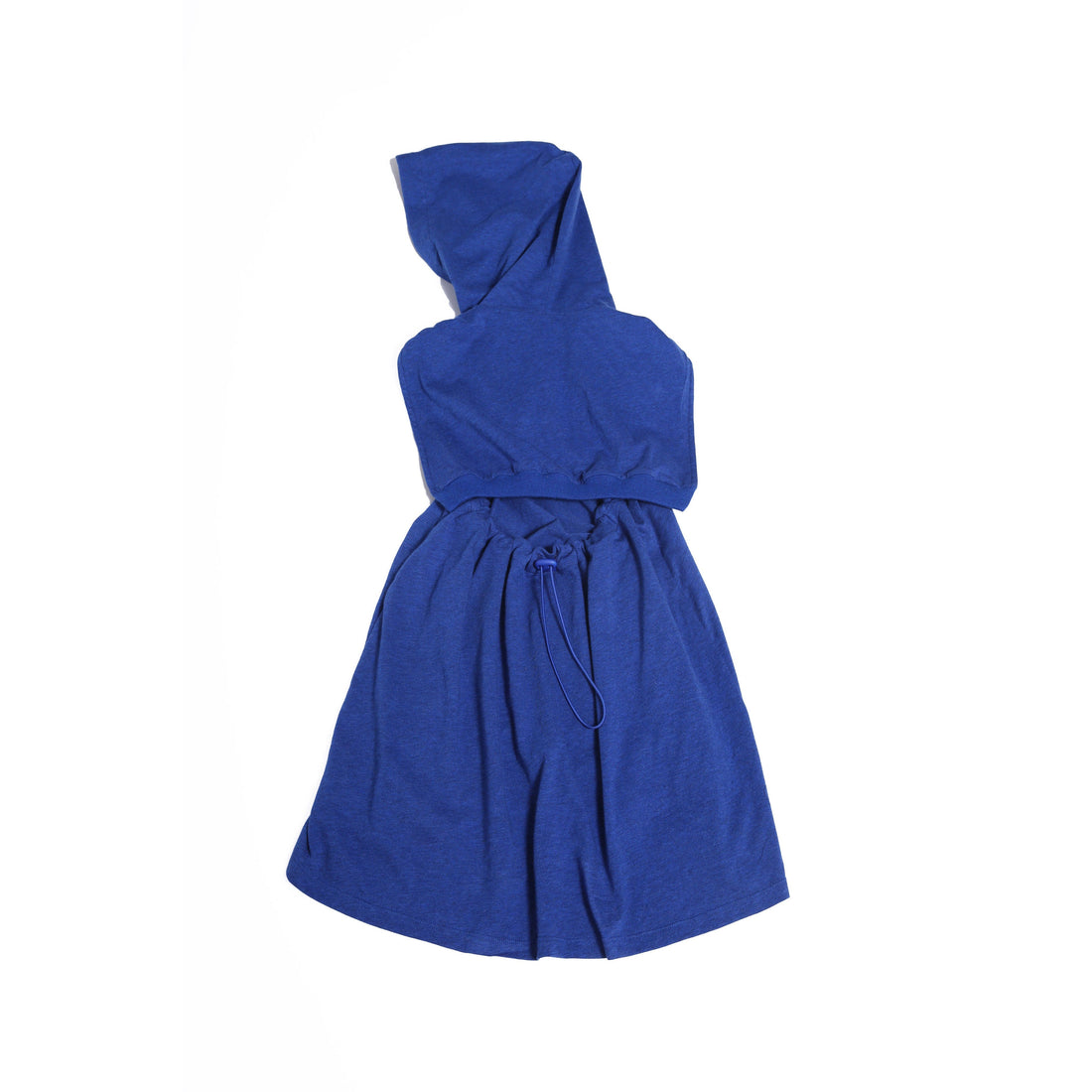 Tia Cibani dresses Tia Cibani Cobalt Bustled Cinched Hoodie Dress
