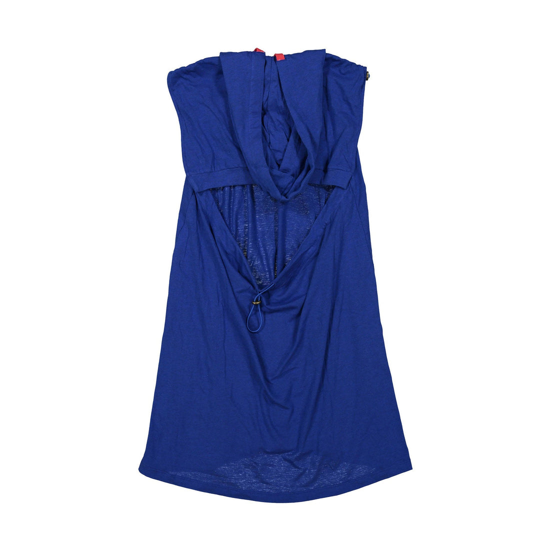 Tia Cibani dresses Tia Cibani Cobalt Bustled Cinched Hoodie Dress