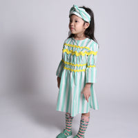 Tia Cibani dresses Tia Cibani Foam Mix Constance Bracelet Sleeve Frock