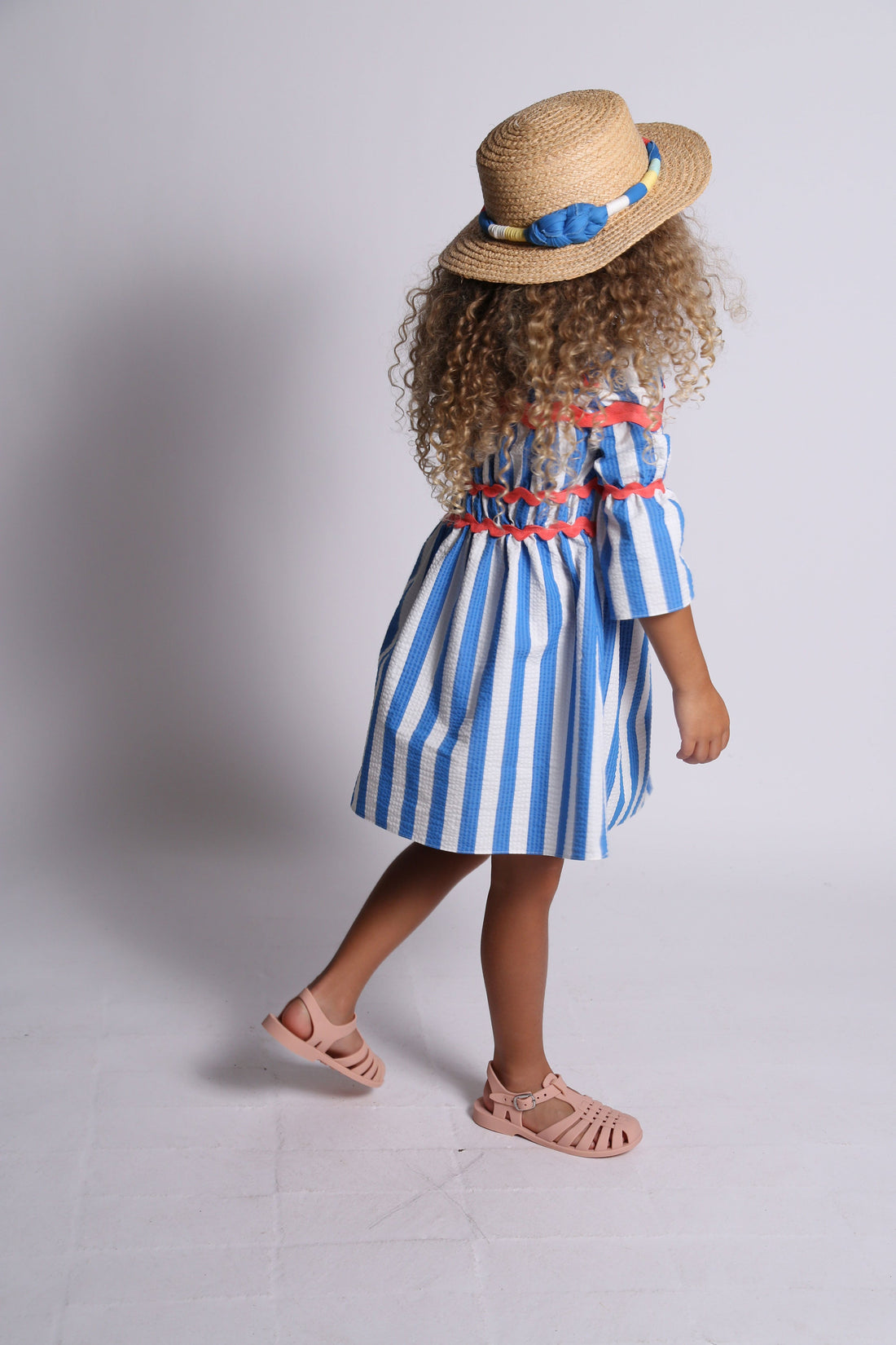 Tia Cibani dresses Tia Cibani Marine Mix Constance Bracelet Sleeve Frock