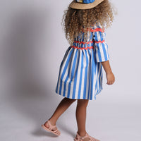 Tia Cibani dresses Tia Cibani Marine Mix Constance Bracelet Sleeve Frock