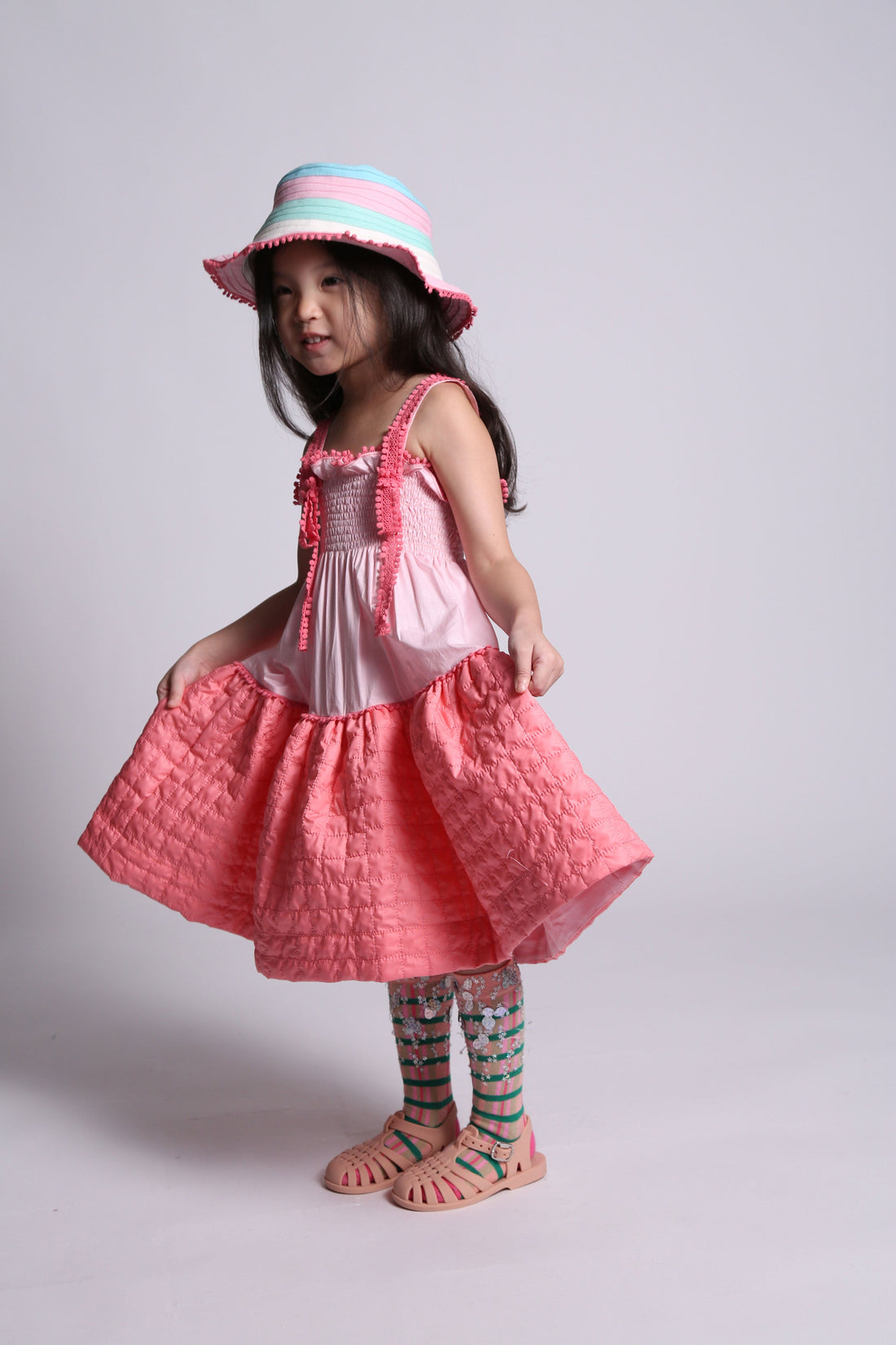 Tia Cibani dresses Tia Cibani Petal Diarra Tufted Frock