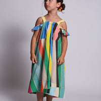 Tia Cibani dresses Tia Cibani Rainbow Beatrice Suspended Maxi Dress