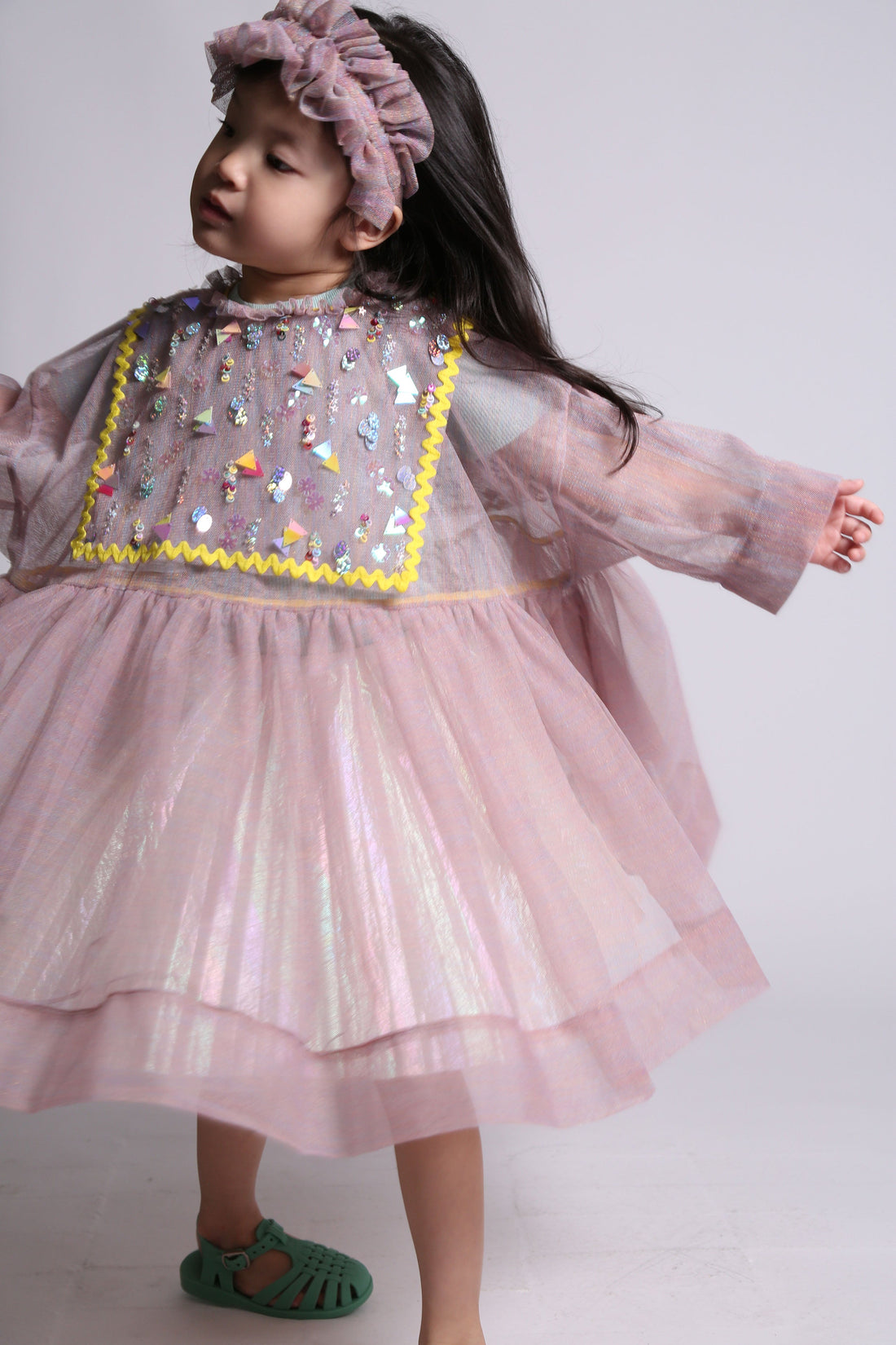 Tia Cibani dresses Tia Cibani Rainbow Sailor Collar Smock
