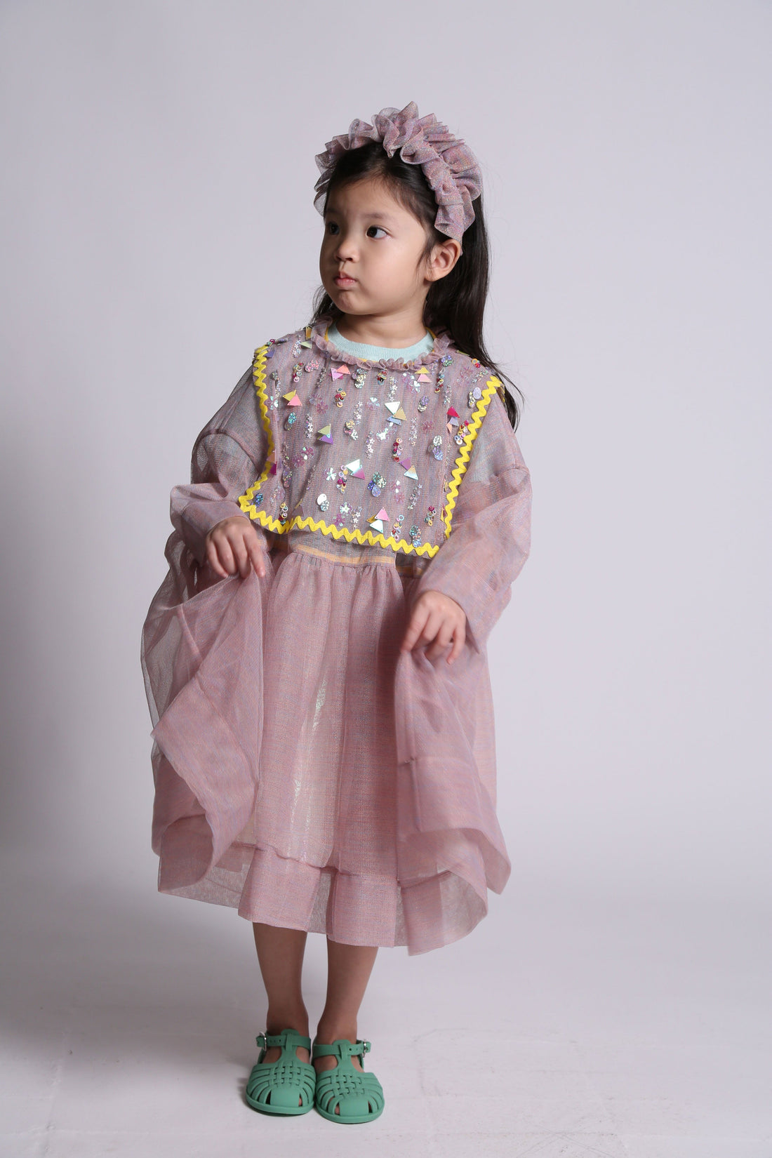 Tia Cibani dresses Tia Cibani Rainbow Sailor Collar Smock