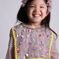 Tia Cibani dresses Tia Cibani Rainbow Sailor Collar Smock