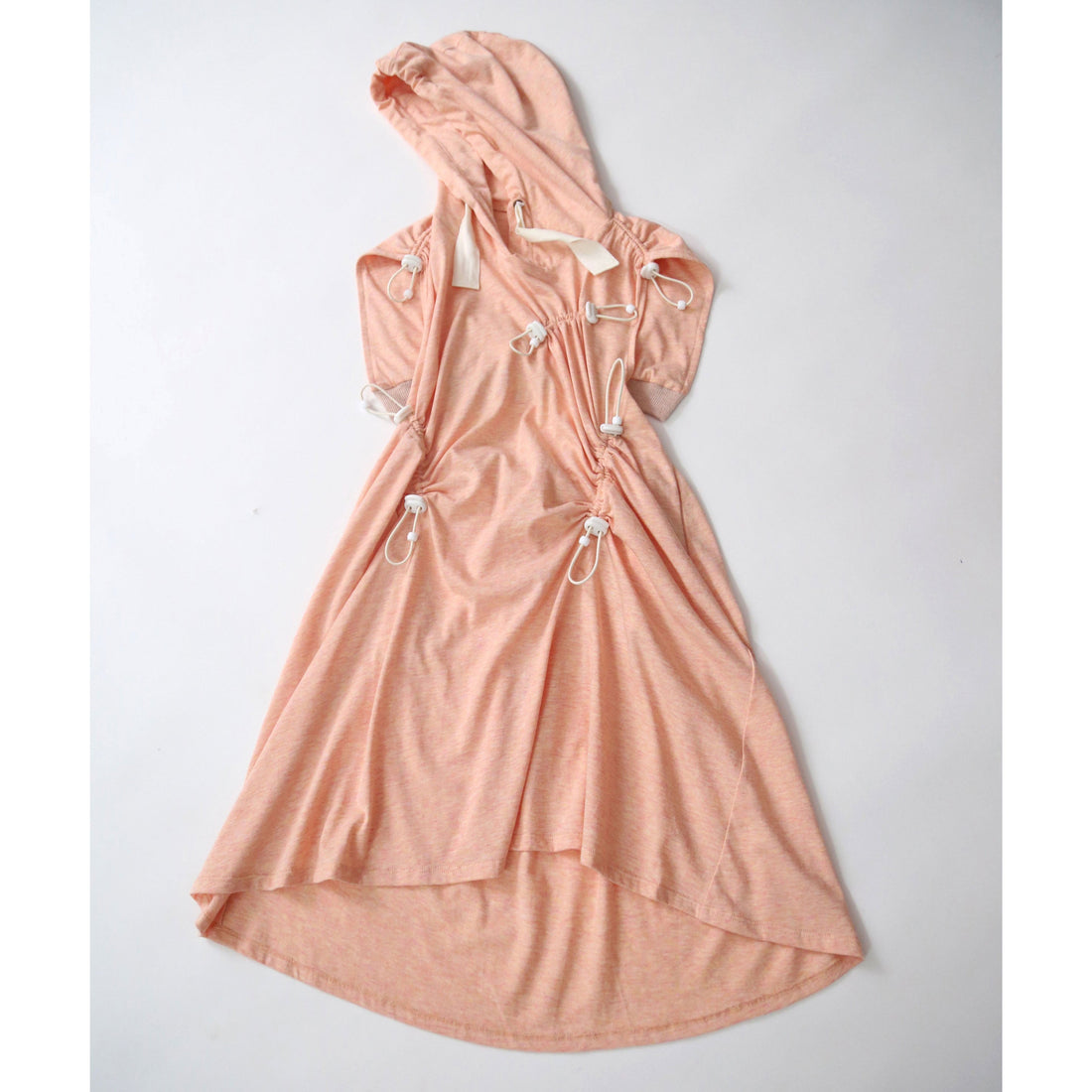 Tia Cibani dresses Tia Cibani Shell Bustled Cinched Hoodie Dress