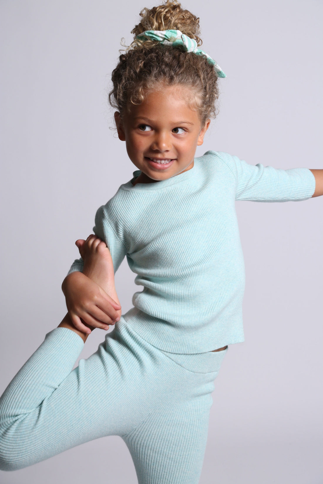 Tia Cibani knitwear Tia Cibani Foam 3/4 Ribbed Crewneck Tee