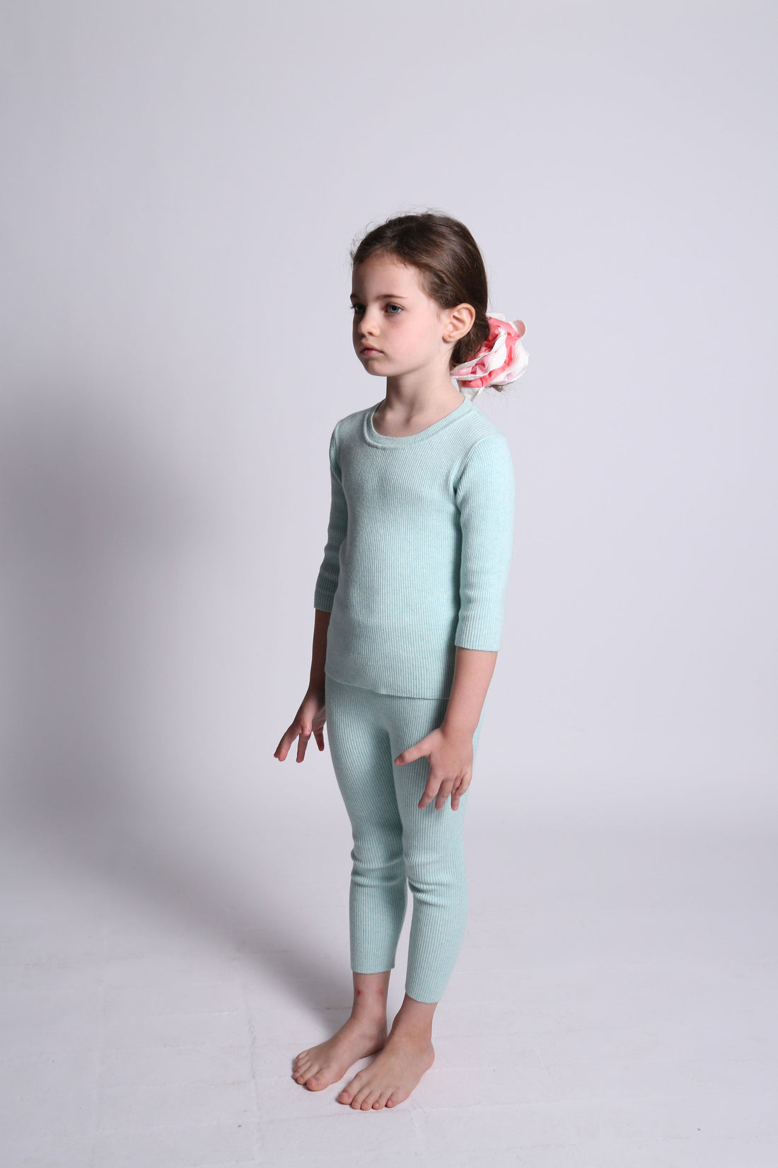 Tia Cibani knitwear Tia Cibani Foam 3/4 Ribbed Crewneck Tee
