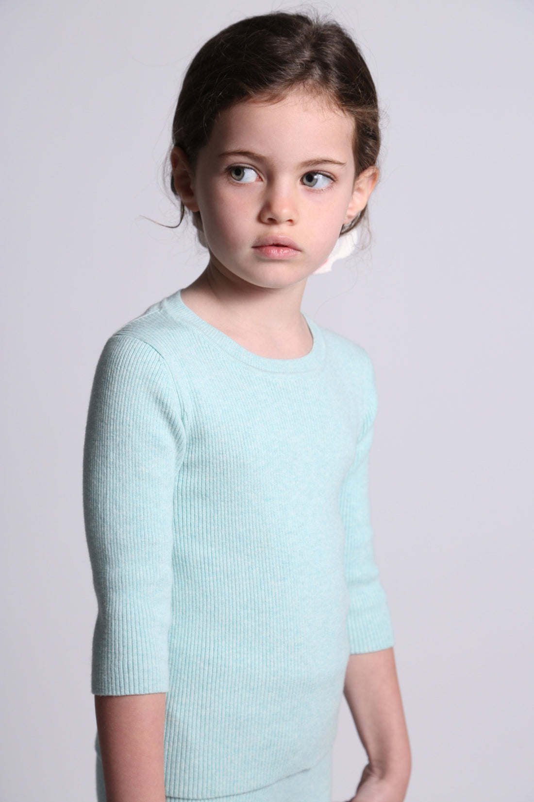 Tia Cibani knitwear Tia Cibani Foam 3/4 Ribbed Crewneck Tee