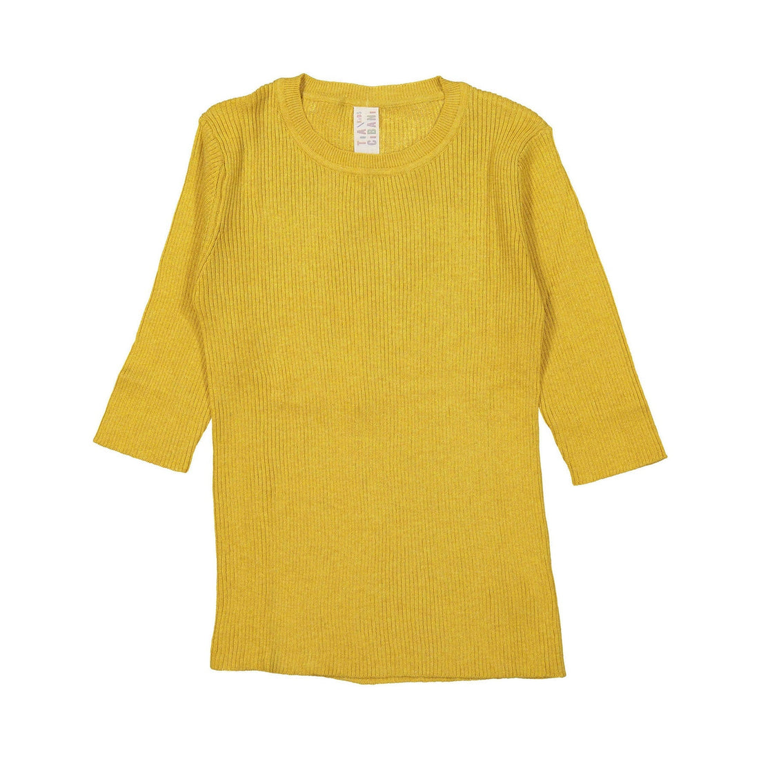 Tia Cibani knitwear Tia Cibani Marigold 3/4 Sleeve Rib Crew Neck