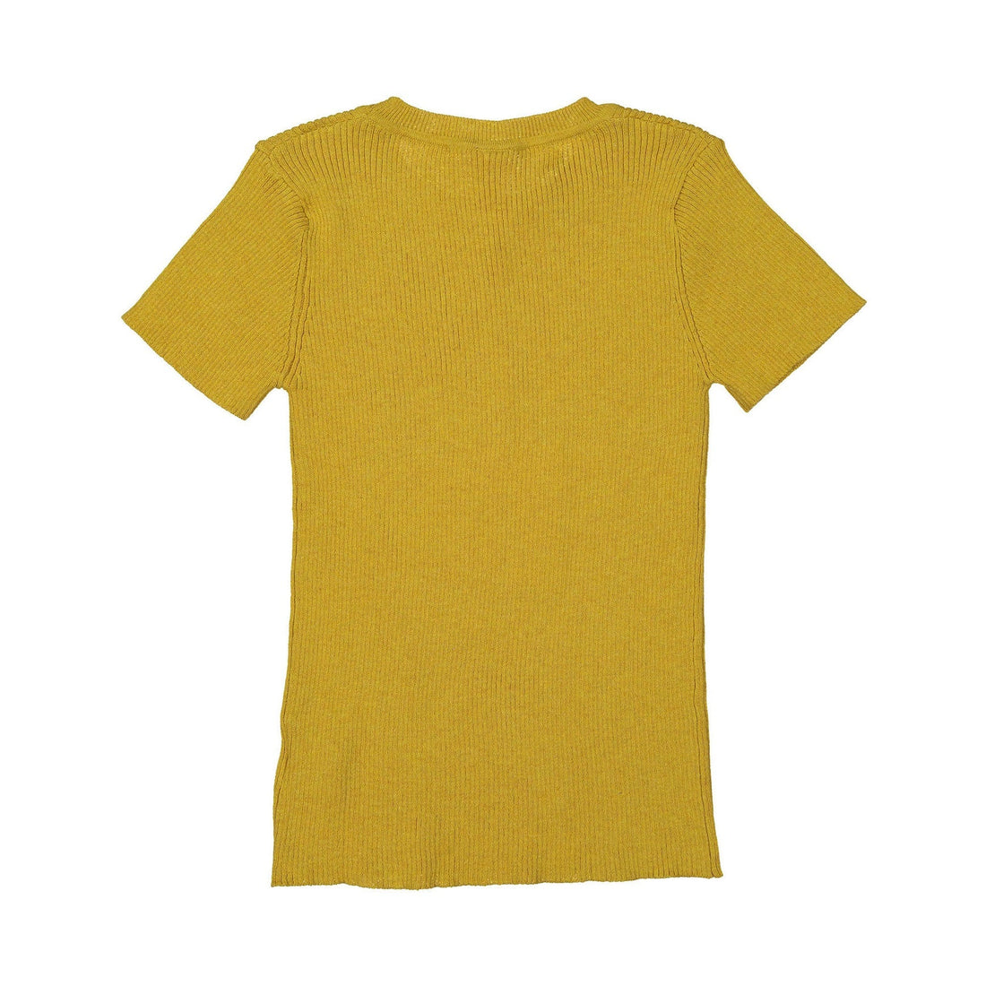 Tia Cibani knitwear Tia Cibani Marigold Short Sleeve Rib Crew Neck