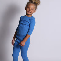 Tia Cibani knitwear Tia Cibani Marine 3/4 Ribbed Crewneck Tee