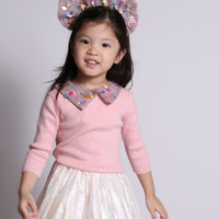 Tia Cibani knitwear Tia Cibani Petal 3/4 Ribbed Crewneck Tee