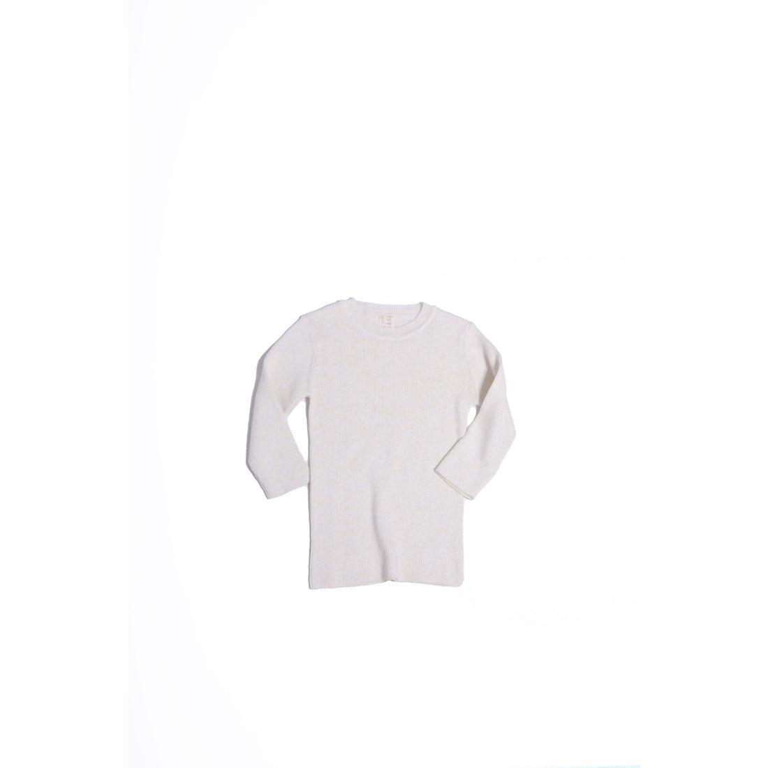 Tia Cibani knitwear Tia Cibani Sugar 3/4 Sleeve Rib Crew Neck