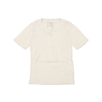Tia Cibani knitwear Tia Cibani Sugar Short Sleeve Rib Crew Neck