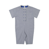 Tia Cibani rompers Tia Cibani Cobalt Double Breasted Jodhpur Romper