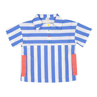 Tia Cibani shirts Tia Cibani Marine Mix Frank Golf Shirt