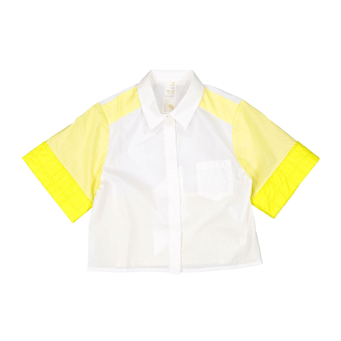 Tia Cibani shirts Tia Cibani Ray Patchwork Snap Shirt