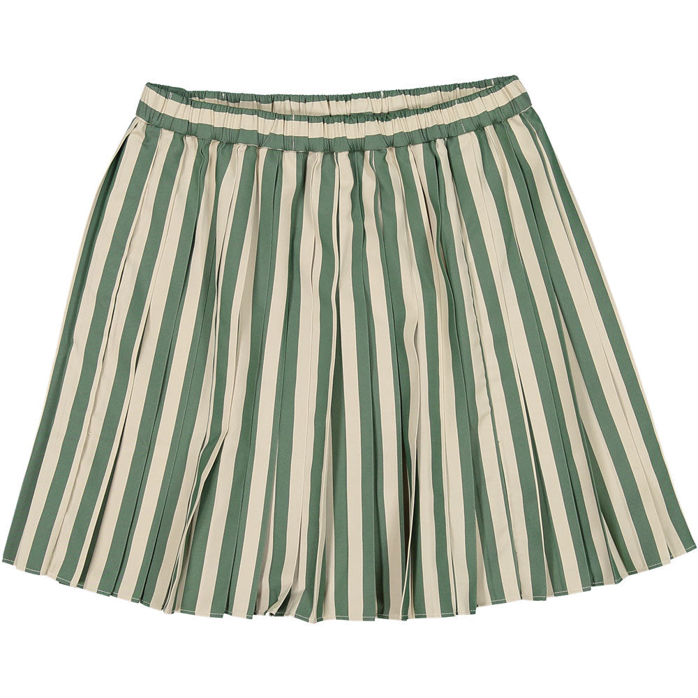 Tia Cibani skirts Tia Cibani Cilantro Elastic Waist Knife Pleated Saia