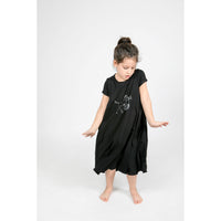 Tinono dresses Tinono Black Horse Print Tee Dress