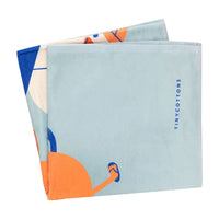 Tiny Cottons accessories OS Tiny Cottons Cadet Blue Beach Friends Towel