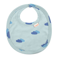 Tiny Cottons accessories OS Tiny Cottons Cadet Blue/Night Blue Clouds Bib