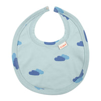 Tiny Cottons accessories OS Tiny Cottons Cadet Blue/Night Blue Clouds Bib