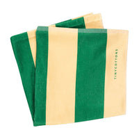Tiny Cottons accessories OS Tiny Cottons Canary/Grass Green Big Stripes Towel