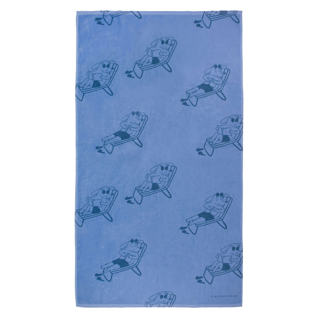 Tiny Cottons accessories OS Tiny Cottons Cerulean Blue/Light Navy Relaxed Dog Towel