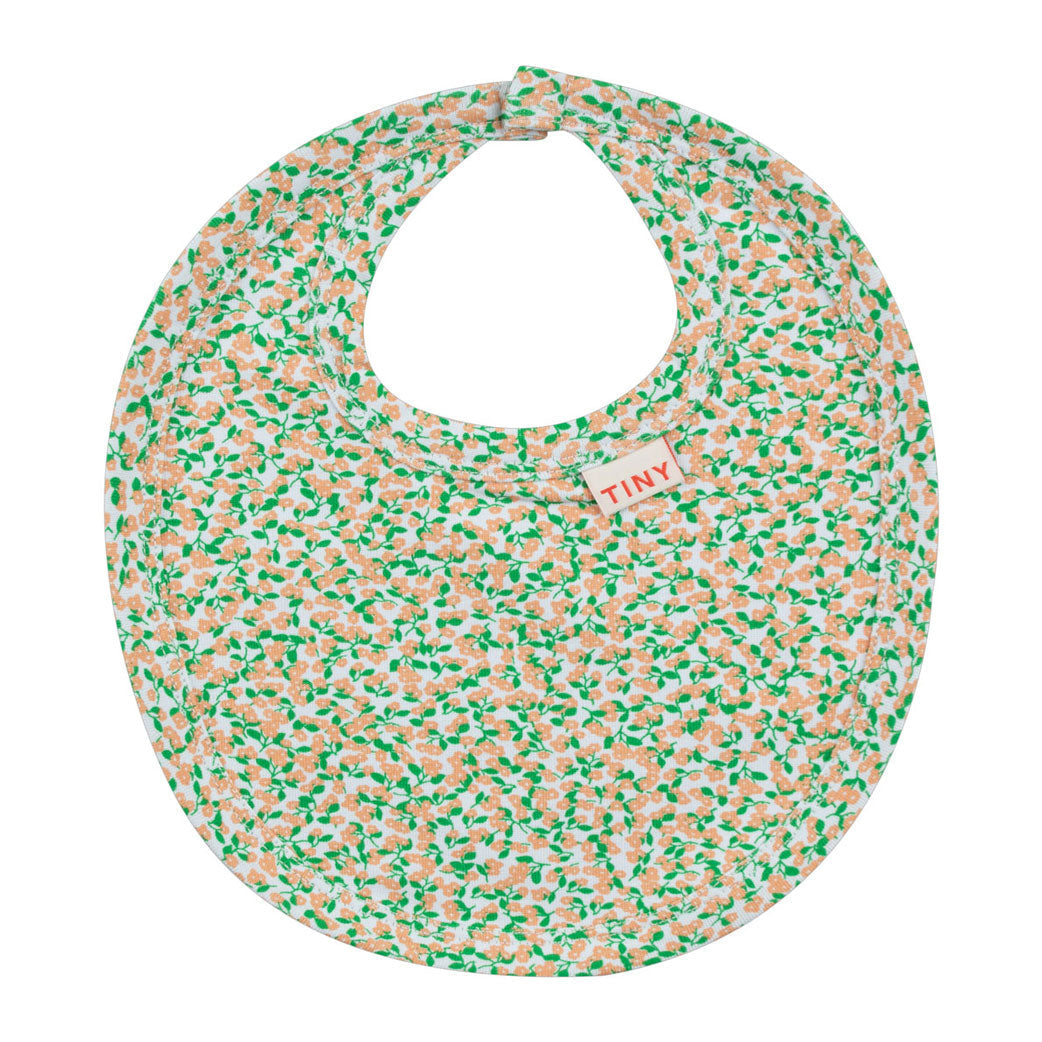 Tiny Cottons accessories OS Tiny Cottons Pale Blue/Light Papaya Meadow Bib
