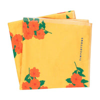 Tiny Cottons accessories OS Tiny Cottons Yellow/Summer Red Flowers Towel