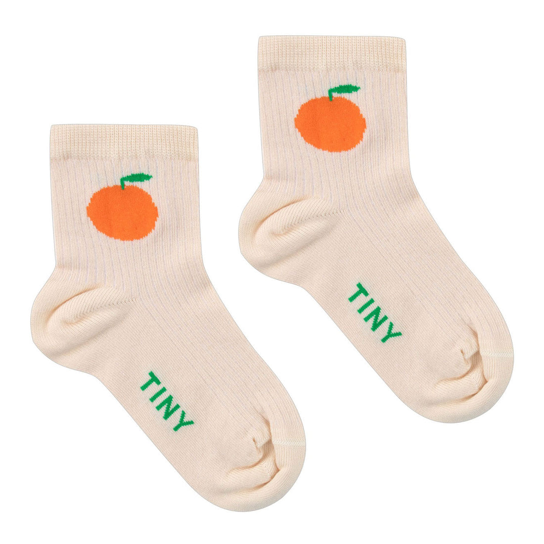 Tiny Cottons accessories Tiny Cottons Light Cream Orange Quarter Socks