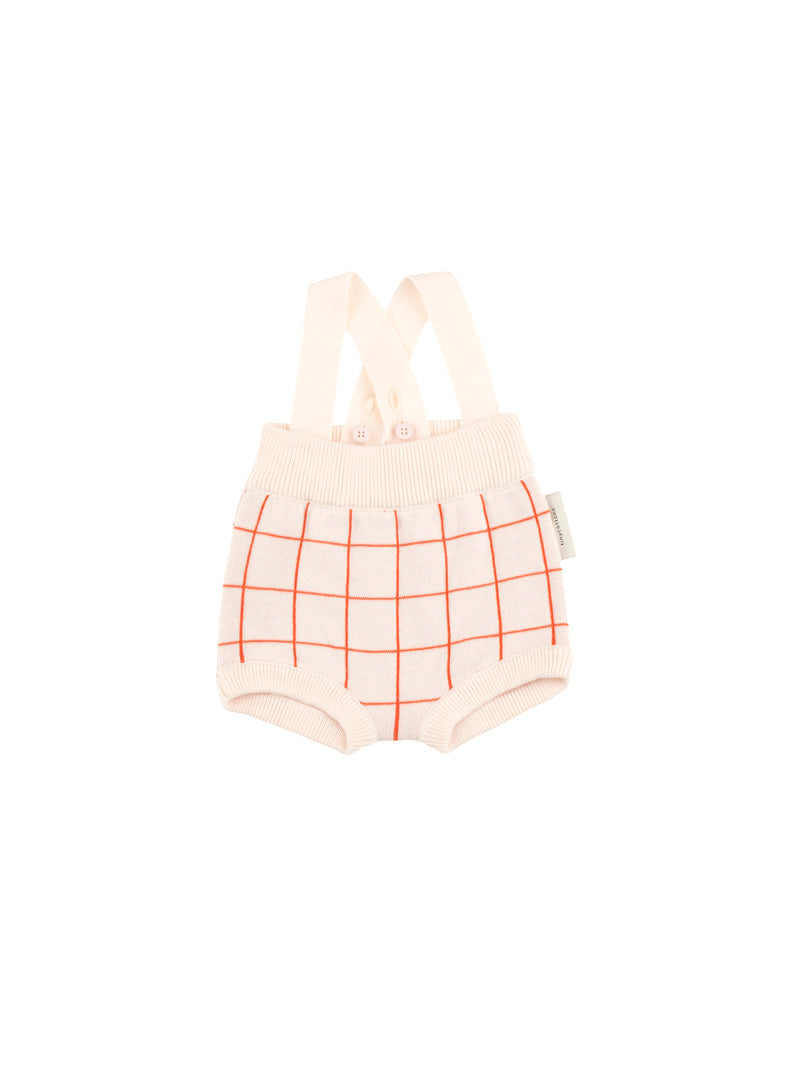 Tiny Cottons bloomers Tiny Cottons Light Pink Knit Grid Bloomers