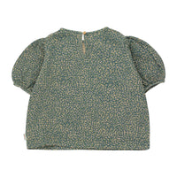 Tiny Cottons blouses Tiny Cottons Almond/Ultramarine Meadow Puff Shirt
