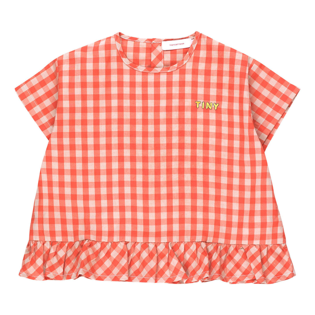 Tiny Cottons blouses Tiny Cottons Red Tiny Frill Vichy Blouse