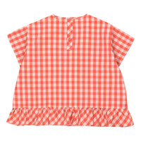 Tiny Cottons blouses Tiny Cottons Red Tiny Frill Vichy Blouse