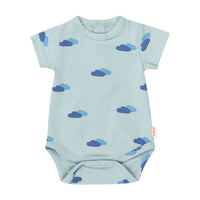 Tiny Cottons bodysuits Tiny Cottons Cadet Blue/Night Blue Clouds Body